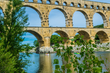 Fototapeta premium Le pont du gard, France.