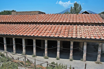Naklejka premium Villa dei Misteri in Pompei archeological site