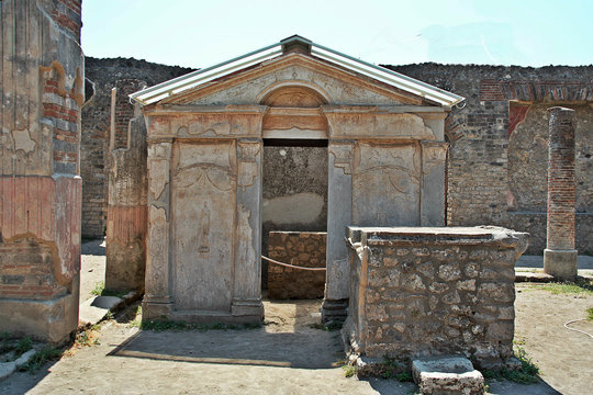 Temple of Iside in Pompei archeological site