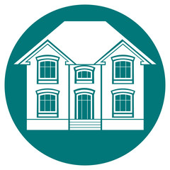 Silhouette of a house