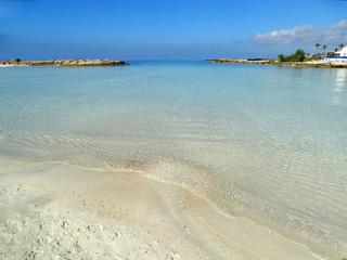 beach coast landscape mediterranean sea Cyprus island
