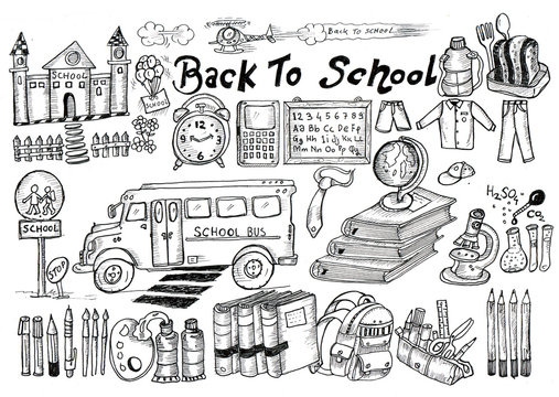 back to school, sketch © lulu