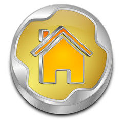 Home Button - 3D illustration