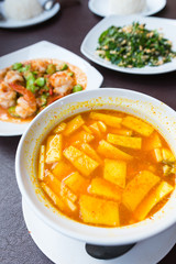 Thai spicy orange soup