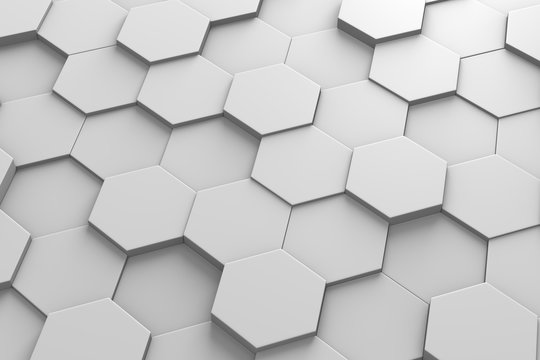 Hexagonal Tiles 3D Pattern