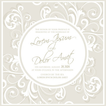Wedding invitation and save the date cards