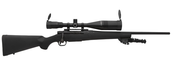 sniper rifle isolated on white