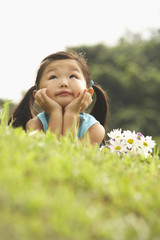Fototapeta premium Girl in the park