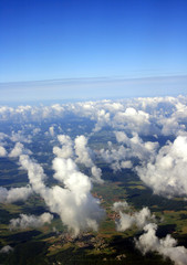 Fototapeta premium Luftbild über Deutschland