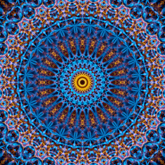Beautiful kaleidoscope seamless pattern.