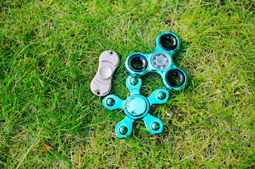 Group of fidget spinner stress relieving toy