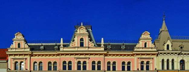 Panoramic view of Art nouveau architecture