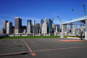 Basketball Court on Hudson River New York