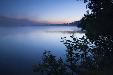 Fototapeta na wymiar Sunrise Lake in Estonia