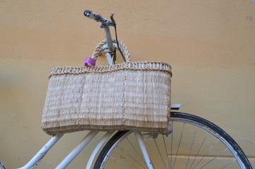 Bicycle with the basket