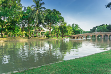 Fototapeta na wymiar CHATUCHAK PARK, large public park in Bangkok Thailand for relaxing and doing activities..