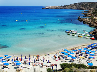 beach coast landscape mediterranean sea Cyprus island