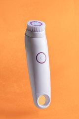 Facial brush  Electric brush. For soft and beautiful skin isolated