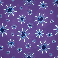 Abstract pattern with lilac figures.