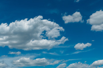 Naklejka na ściany i meble Blue sky clouds
