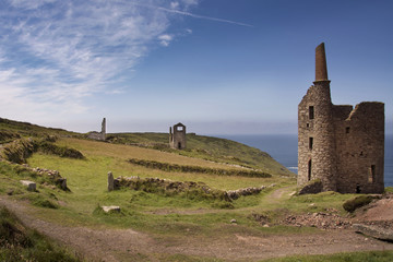 Tin mines on the north Cornwall coast Wheal Owls