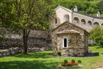 Naklejka premium Fortified medieval Studenica monastery, Serbia