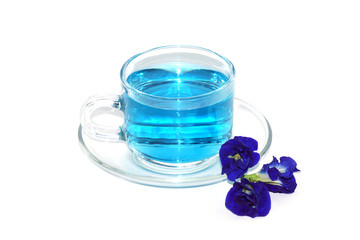 Blue tea from Butterfly pea flower