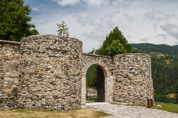 Fortified medieval Studenica monastery, Serbia