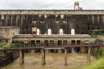 section of the itaipu dam