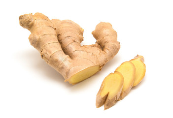 ginger on white background