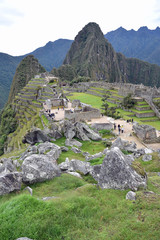 Fototapeta na wymiar Cité inca de Machu Picchu au Pérou