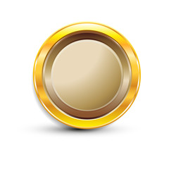 Coin on white background isolated object abstract