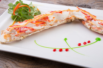 Prepared crab leg