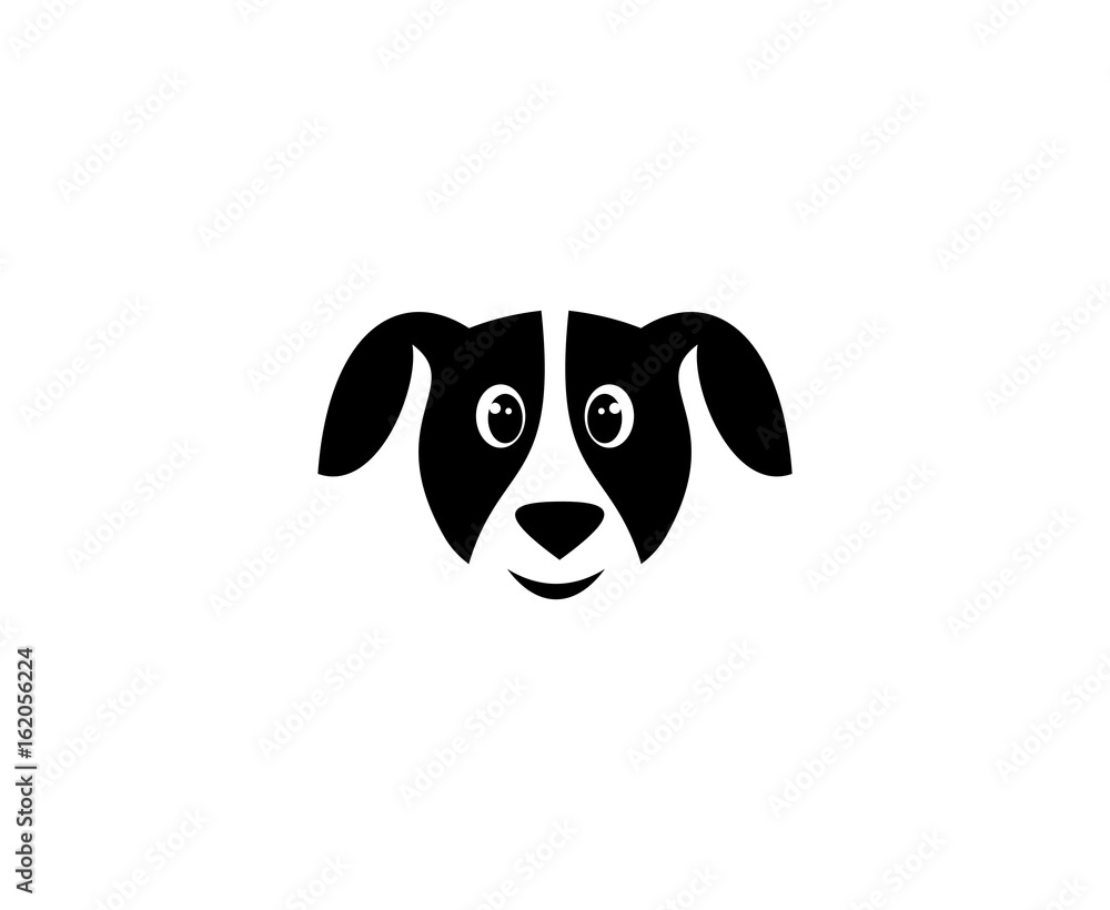 Sticker dog logo