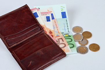 Bargeld, Geldbörse, Euro