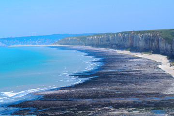 Felsenküste vor Yport in der Normandie