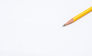 pencil on white background