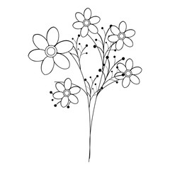 naturals flowers tattoos icon vector illustration design graphic