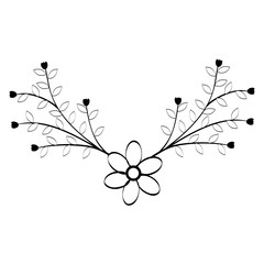 naturals flowers tattoos icon vector illustration design graphic