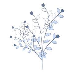 naturals flowers tattoos icon vector illustration design graphic