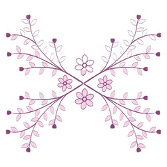 Obraz na płótnie Canvas naturals flowers tattoos icon vector illustration design graphic