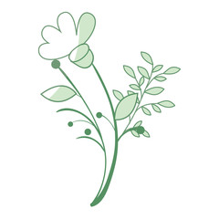 naturals flowers tattoos icon vector illustration design graphic