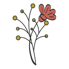 naturals flowers tattoos icon vector illustration design graphic