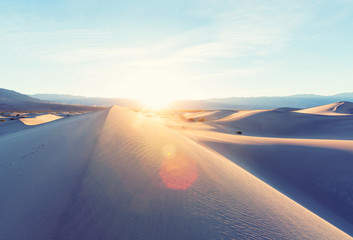 Fototapeta na wymiar Sand dunes in California