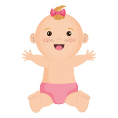 Fototapeta premium Baby clothes happy icon vector illustration design graphic