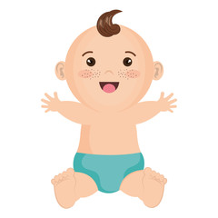 Baby clothes happy icon vector illustration design graphic