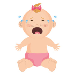 Baby clothes crying icon vector illustration design graphic