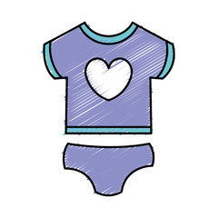 beautiful clothes babys icon vector illustration design graphic