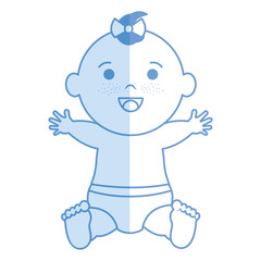 Baby clothes happy icon vector illustration design shadow 