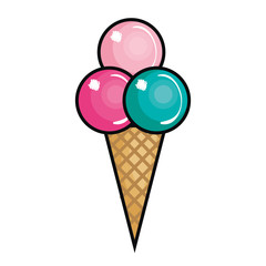 Sweet cream children icon vector illustration design graphic